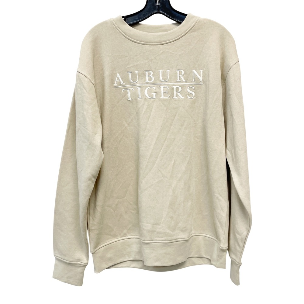 Rivalry Threads Men's Tan Auburn Tigers Embroidered Sweatshirt Size Small